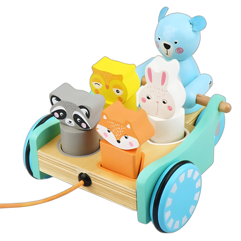 Pull-Along Wooden Animal Toy